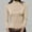 Beige, variant on Turtleneck Undershirt for Women Comfortable Fleece Wrap Blouse Long Sleeve Slim Fit Pullover Underscrub Dressy Blouse