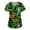 19# Dark Green, variant on Halloween Scrub Tops for Women Casual Short Sleeve Crewneck Funny Pumpkin Face Print Loose Tunic Blouse Green 2XL