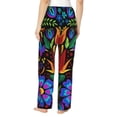 thumbnail image 3 of Balery Colorful Floral print Women's Pajama Pants,Ultra Lightweight Pjs,Lounge Pant-Large, 3 of 9