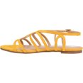 thumbnail image 3 of Women's Journee Collection Honey Flat Strappy Sandal Mustard Faux Suede 5.5 M, 3 of 6