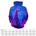 thumbnail image 2 of Wolf Under Moonlit Forest Men's Women Vintage 3D Hooded Sweatshirt - All-Season Loose Fit Streetwear, 2 of 6