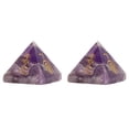 thumbnail image 4 of Piedra de energía de cristal, pirámide de energía de 2 piezas Pirámide de cristal de piedra de energía exquisita muy recomendada, 4 of 9