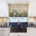 thumbnail image 6 of Coolnuti Herbal Wildflowers Valances for Windows 24 Inch Small Window Blackout Valance Curtains Rod Pocket Window Curtains Treatment for Kitchen Bathroom Cafe, 1 Panel Home Decor, 6 of 7