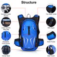 thumbnail image 4 of Large Capacity Cycling Backpack Lightweight Outdoor Sports Bike Riding Hydration Pack Backpack with 2L Water Bladder, Blue, 4 of 7