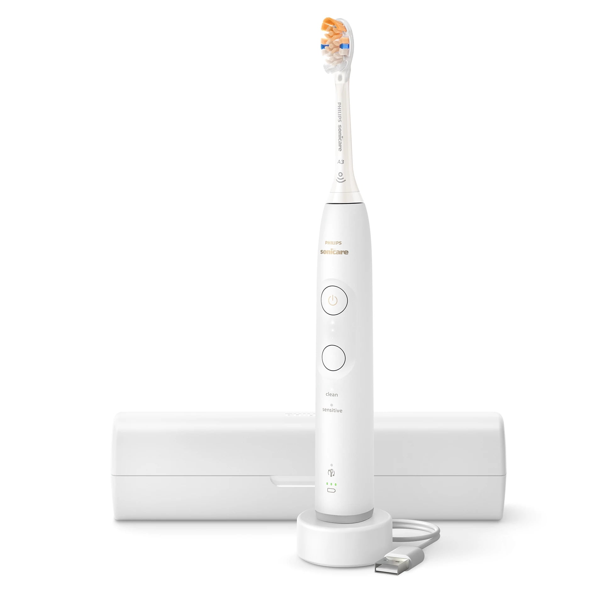Philips Sonicare Series 6300 Rechargeable Toothbrush, White HX7408