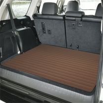 FH Group, Cargo Liner 32" For Truck SUV Faux Leather Heavy Duty Stripe Design Brown