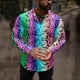 thumbnail image 2 of Camisa de blusa de manga larga con estampado de moda de primavera y otoño para hombre Fridja  hkj1728, 2 of 3