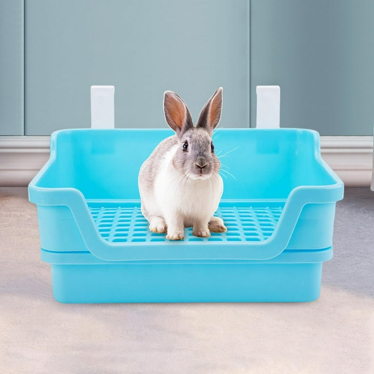 Rabbit Toilet Pet Pan Potty Trainer Bedding Box Guinea Cage Mount
