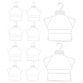 thumbnail image 4 of GETAJGHSD 10Pcs Space Saving Kids Plastic Hangers for Baby Clothes Laundry, 4 of 8
