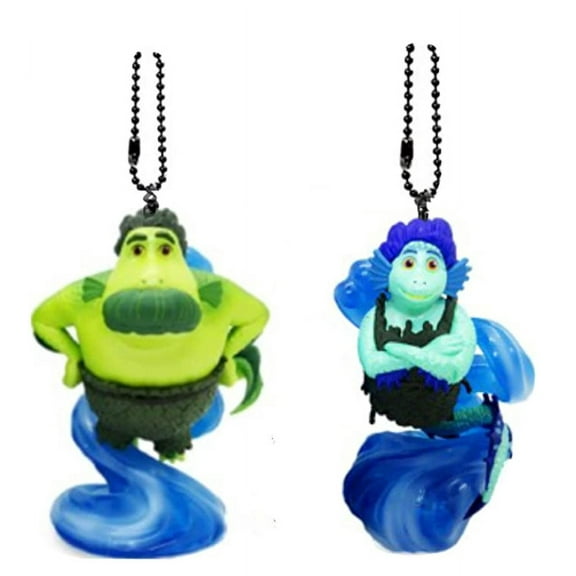 Lorenzo & Daniella Sea Monster PVC Fan Lamp Pull Figure Luca Mom & Dad