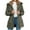 Army Green, variant on yuCgh Women's Solid Color Hooded Jacket Cotton Jacket with Mid-Length Design for Winter Warm and Comfortable Outerwear for Daily Use,Army Green L