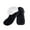 Black, variant on PULLIMORE Warm Fluffy Fleece Lining Slipper Socks with Non-Slip Grippers, Winter Indoor Floor Socks for Men Women (Gray)