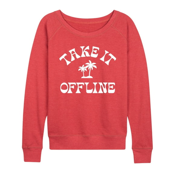 Instant Message - Take it Offline - Women's Lightweight French Terry Pullover