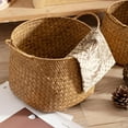 thumbnail image 3 of ZZYuan New Arrivals Clearance Rustic Basket Woven Seagrass Storage Basket for Desktop Flower Arrangement Grocery Organizer Shelves, 3 of 9
