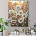 thumbnail image 4 of Qisvanset Framed Canvas Wall Art 12x16 Inch White Daisy Field Rustic Farmhouse Nature Decor, 4 of 5