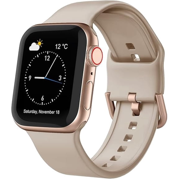 Sport Band Compatible with Apple Watch Bands 49mm 46mm 45mm 44mm 42mm 41mm 40mm 38mm, Soft Silicone Replacement Strap with Classic Clasp for iWatch Series 11 10 9 8 7 6 5 4 3 2 1 SE Ultra Women Men