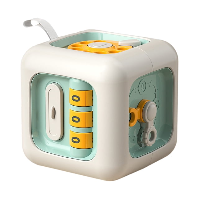 Cubo de juguetes antiestrés, juguetes de hexaedros para niños, ejercicios de manos y cerebro para la primera infancia, juguetes de iluminación infantil, seis lados