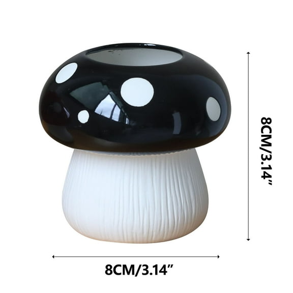 Rbaofujie Home Decor Vase Ceramic Black Fungoid For Decoration Vase Decorative Farm For Centerpieces Kitchen Office Living Room Floral Decoration For WeddingVases Home Decor Black