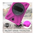 thumbnail image 5 of Galaxy Tab S4 10.5 Inch Case by KIQ Heavy Duty Shield Rotating Palmstrap Kickstand Shoulder Strap Tempered Glass Screen Protector for Samsung Galaxy Tab S4 10.5 T830 SM-T830 (2018) (Hot Pink), 5 of 6