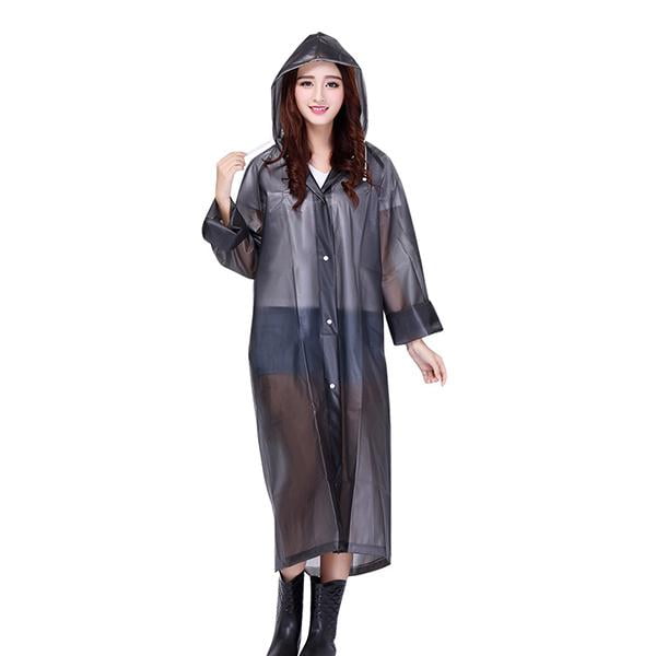 Impermeable Unisex, Ligero , Negro, Talla Mediana Adulto , Resistente Black Mamut IMPERMEABLE RAINY