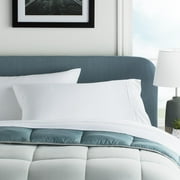 Lucid Reversible Bed in a Bag 7-Piece Comforter Set with 2 Pillows, Queen, Blue/Gray