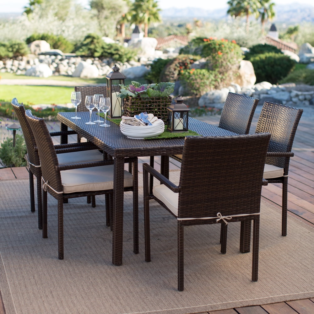 Coral Coast South Isle 7 pc. Dark Brown Patio Dining Set