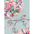 thumbnail image 4 of Cathery Baby Girl Swimsuit 3 6 9 12 24 Months Infant Fruit Print Bathing Suit Bikini Sets Swimwear Summer Beach 3Pcs Outfit, 4 of 7