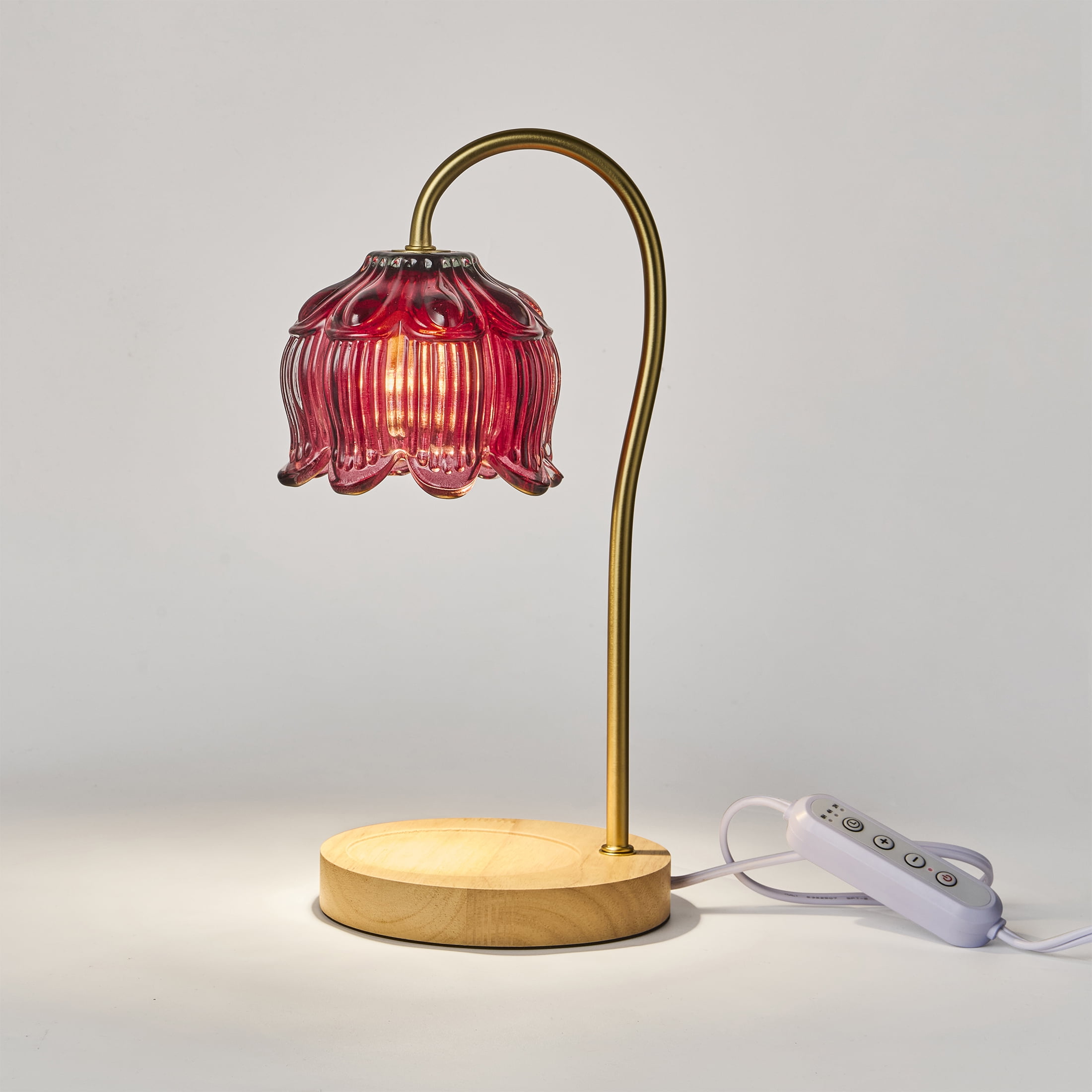Home Décor Collection Red 13" Candle Warmer Lamp