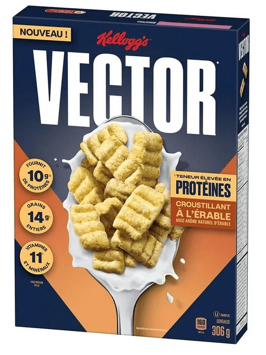 Kellogg's Vector Protein Maple Cereal, 306g (2 Pack)