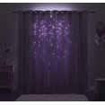 thumbnail image 2 of Star Cut-out Blackout Window Panel Pair Lavender 50x63X2, 2 of 4