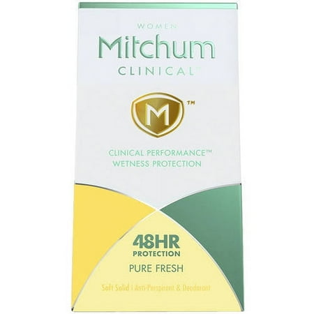 Mitchum Women Clinical Pure Fresh Soft Solid Anti-Perspirant and Deodorant, 1.6 oz