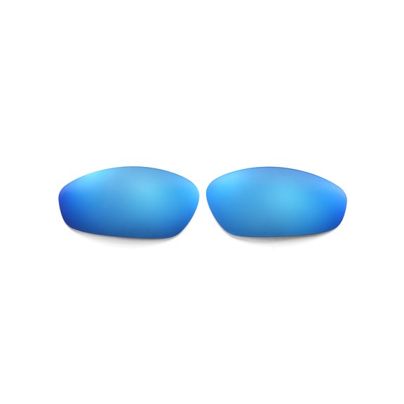 Walleva Polarized Fire Red   Ice Blue Replacement Lenses For Oakley Whisker Sunglasses