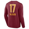 thumbnail image 3 of Men's Terry McLaurin Burgundy Washington Commanders Team Wordmark Name & Number Long Sleeve T-Shirt, 3 of 3