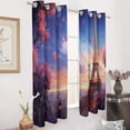 thumbnail image 2 of Eiffel Tower Modern Window for Living Room Curtains for Child Bedroom Kitchen Decor Blinds Drapes, 2 of 7