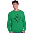 thumbnail image 5 of Triangle Dolphin Symbol Spirit Animal Long Sleeve TShirt Men Women Brisco Brands L, 5 of 6