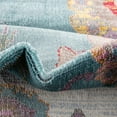 thumbnail image 4 of Unique Loom Paragon Collection Area Rug - Daneker (3' 3" Round Aqua and Blue/Beige), 4 of 7