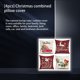 thumbnail image 2 of Matsuzay 4 piezas funda de almohada de Navidad decorativa funda de almohada de Año Nuevo decoración fiesta atmósferas vacaciones Festival Kits de decoración para fiestas, 2 of 6