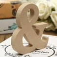 thumbnail image 3 of 2 Piezas DIY licencia Letras Artesanía Pascua Dormitorio Decoración BLESIY Alfabeto de madera, 3 of 8