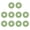 Green, variant on Lerpwige 10Pcs Rubber Locking Guitar Strap Locks Protector Blocks for Guitar Enthusiast