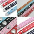thumbnail image 4 of GeweYeeli Rhinestones Crystal Heart PU Leather Pet Cat Dog Collar Small Medium Large Chihuahua Retriever Puppy Collar, 4 of 9