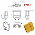 thumbnail image 6 of Chenyang XT90 Female to Female 10AWG Extension Cable Connector for RC Battery Portable Power Station Solar Panel, 6 of 7