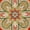 Rust/Gold, variant on Ox Bay Elena 6' Round Rust/Gold Floral Medallion Indoor Area Rug
