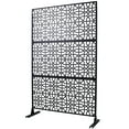 thumbnail image 5 of Freestanding Metal Privacy Screen - 76" H x 48" W Outdoor & Indoor Space Divider for Deck, Balcony, Patio & Garden - Durable Weather-Resistant Decorative Panel, 5 of 9
