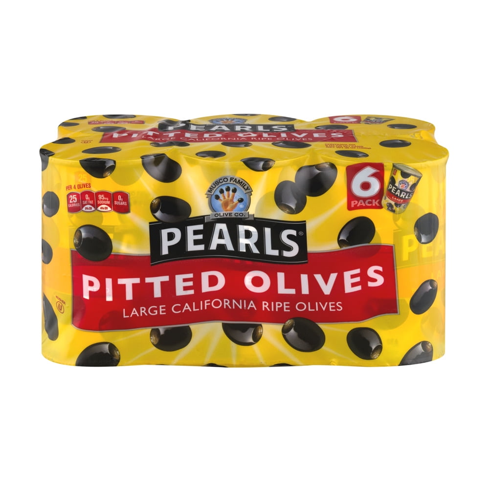 Black Pearls Large Pitted Ripe Olives, 6 pk by Musco Olive Products, Inc.