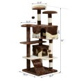 thumbnail image 4 of 52 inch Cat Scratching Tree, Large Cat Playing House Cat Activity Tree Tower, 4 of 8