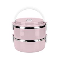Qholemyo Multi Layer Stainless Steel Insulated Lunch Box For Students Food Storage Containers With Lids For Fresh Keeping