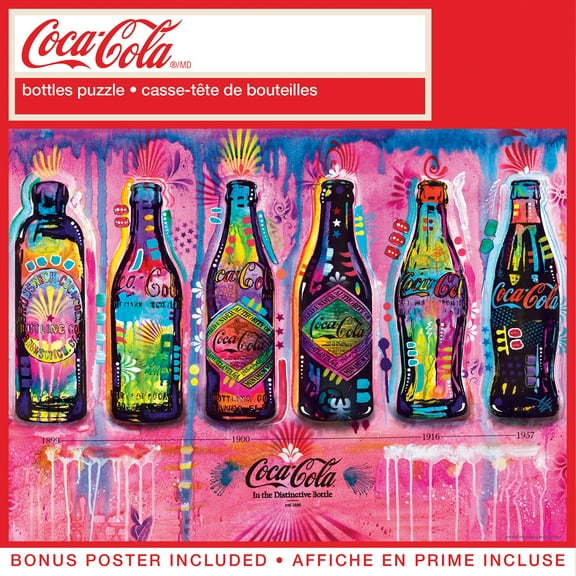 MasterPieces 300 Piece EZ Grip Jigsaw Puzzle - Coca-Cola Bottles - 18"x24" for Adults