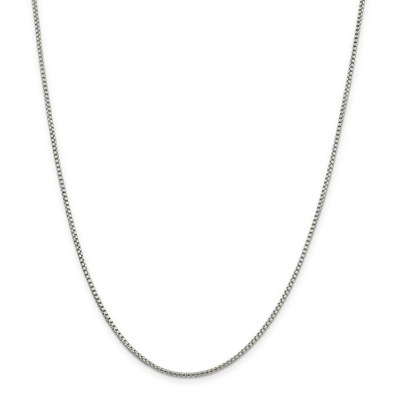 Primal Silver Sterling Silver 1.75mm Round Box Chain