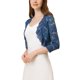 thumbnail image 4 of INSPIRAR CHIC Cárdigan de Encaje Floral para Mujeres con Mangas 3/4, Top Transparente S Noche Azul, 4 of 6