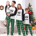 thumbnail image 3 of Conjuntos de pijamas navideños a juego para niños, gafas de sol geniales, muñeco de nieve, a cuadros, de talla grande, 3 of 4
